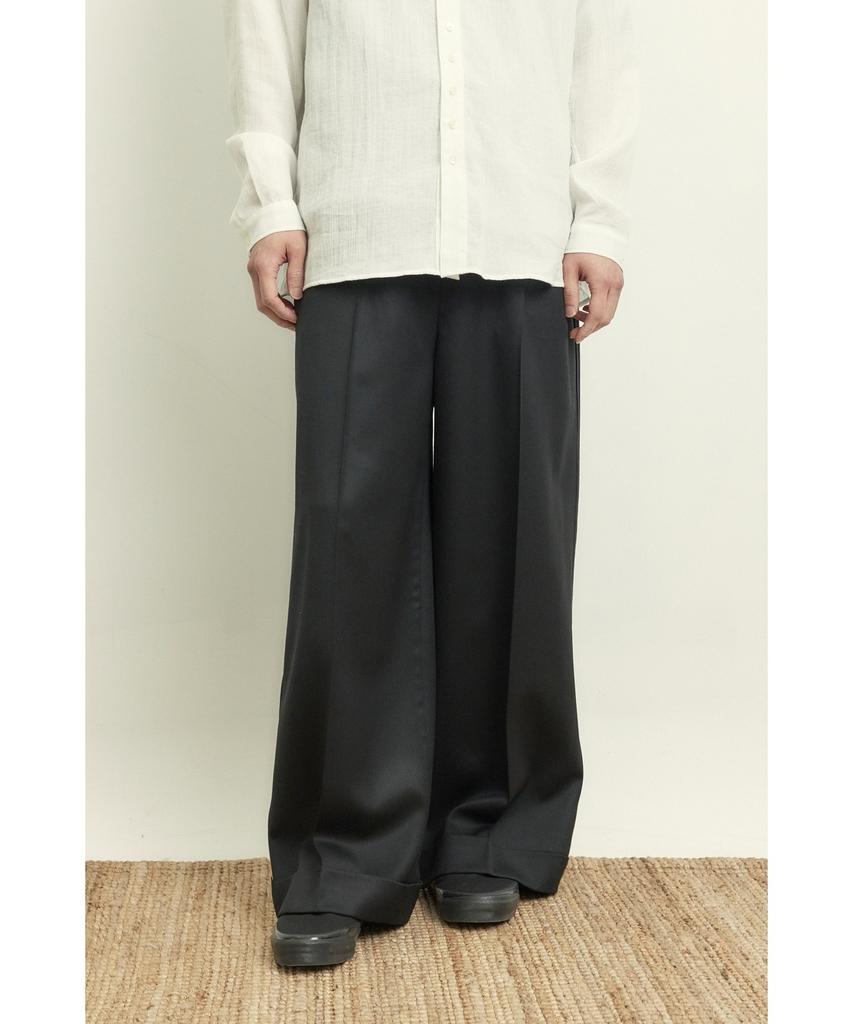 YOUTH String Wide Pants - Black