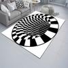 3D Optical Illusion Floor Mat Non-Slip Stable Design Water Absorbent Floor MatStunning Burrow Visual Effect Rug Living Room Bedroom Decor