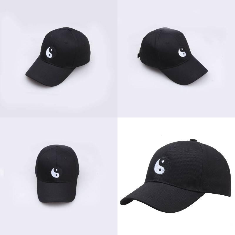 Chi Bagua Tai Pattern Embroidered Baseball Cap Outdoor Sports Casual Hat Men