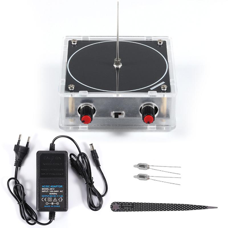 Multi-Function Mini Tesla Coil with Bluetooth/AUX Dual Music Sync & Touchable 8cm Lightning Generator for Physics Experiments