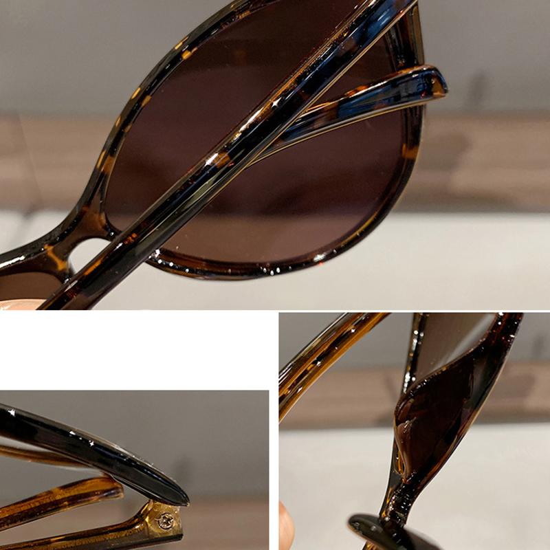 New Vintage Round Cat Eye Sunglasses Women Men Circular Sun Glasses Female Oval Eyewear  for Male Female Eyeglasses