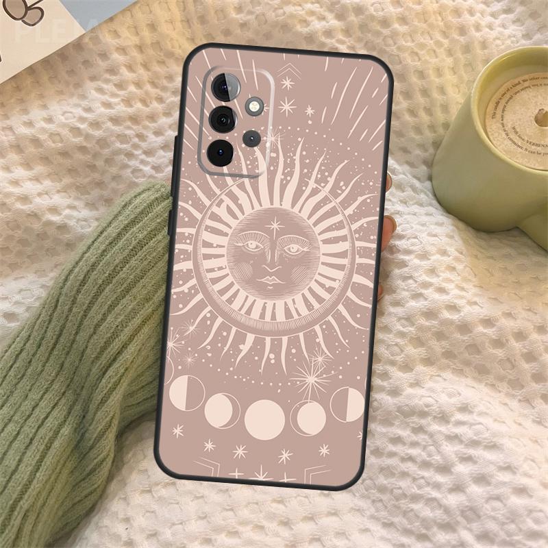 Sun Moon Phone Case For Samsung Galaxy A34 A54 A14 A13 A12 A32 A52 A22 A72 A31 A51 A71 A52S A53 Cover