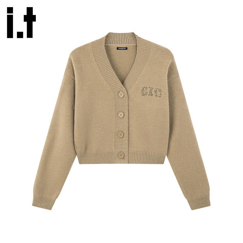 GROUND ZERO Women's Rhinestone V-Neck Cardigan Sweater