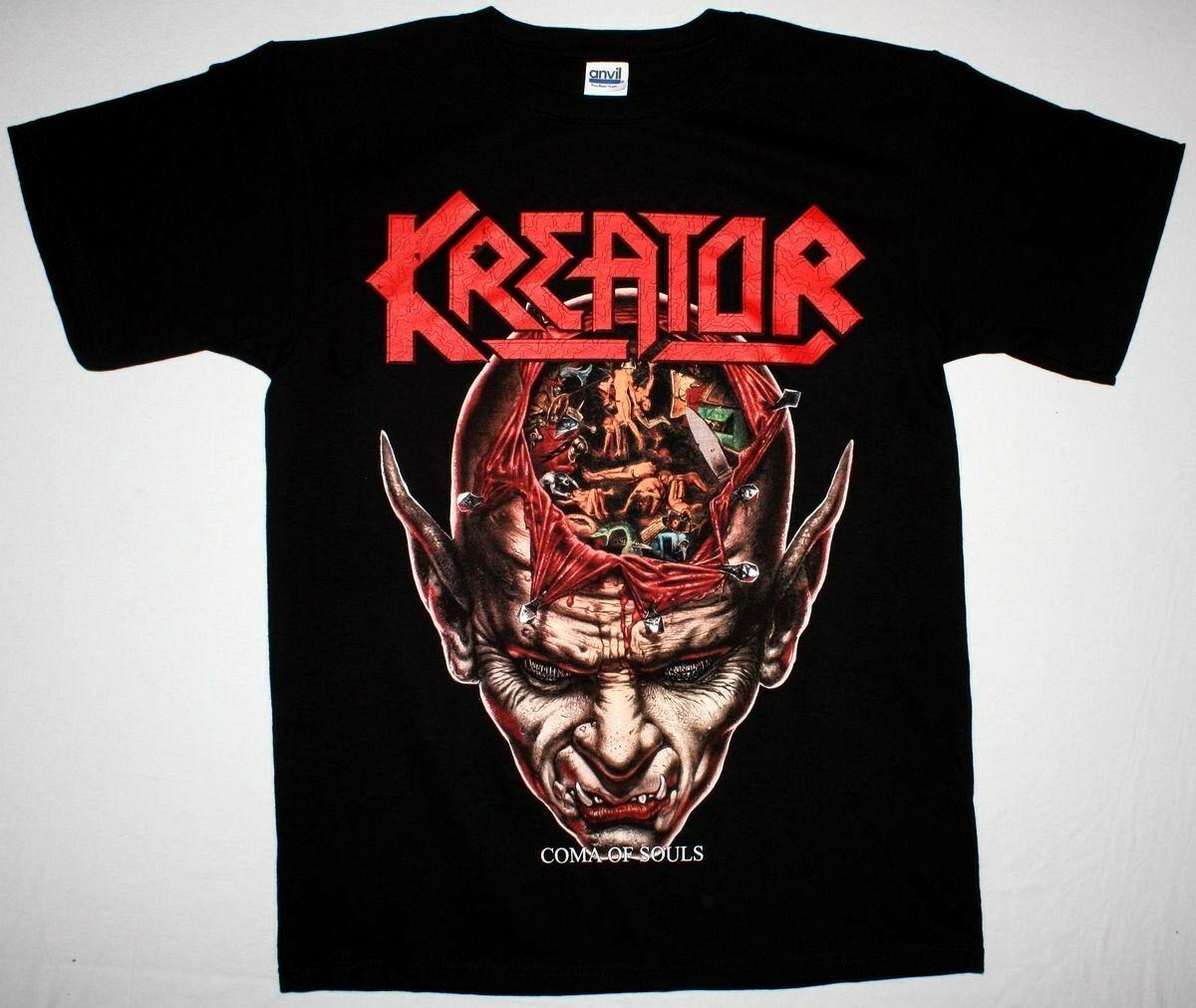 

Kreator Кома души немецкий трэш-метал Содом Мода T Рубашка Мужчины Лето Высокое качество T-Shirt Случайные футболки футболки
