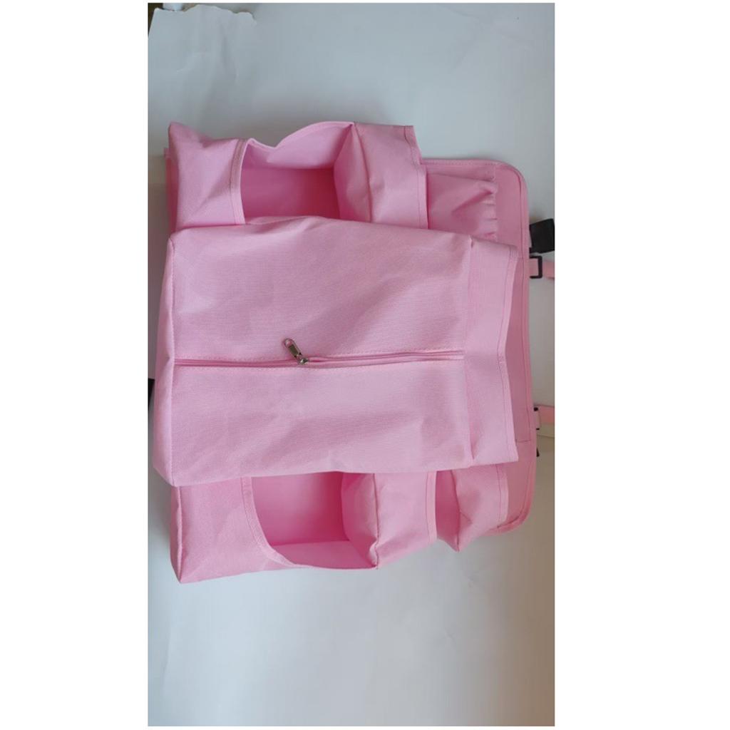 Foldable Hanging Storage Bag for Crib Large Capacity Baby Bed Organizer with Pockets Hanging Crib Organizer Bag for Diapers Toys