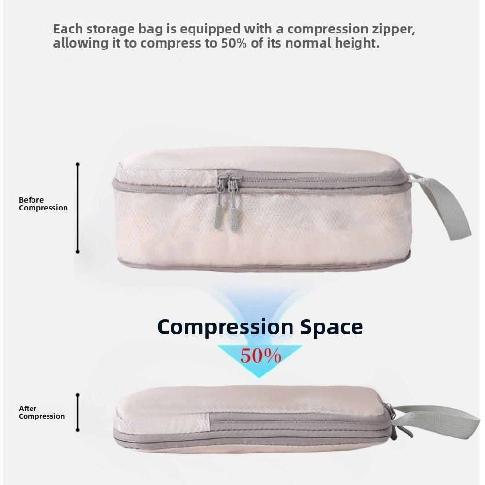 4pcs Multi-Purpose Waterproof Organizer Bags Portable Suitcase Clothes Organizers  Clothes Packing