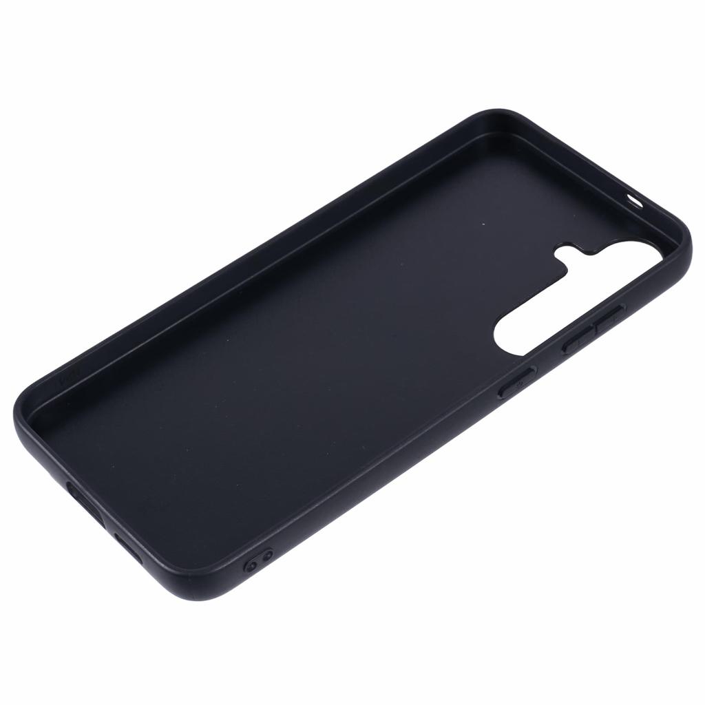 For Samsung Galaxy S24+ Case Waxy Texture Leather+TPU Card Slots Kickstand Phone Cover
