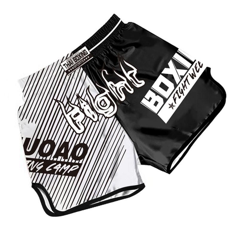 Muay Thai Boxing Shorts Breathable Cycling Jersey Training Combat Fight Workout Short Pants
