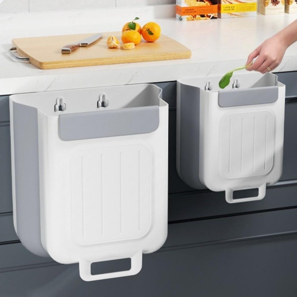 Wall Mounted Trash Bag Container 7L 11L Hanging Trash Can New Collapsible Trash Can Home Use