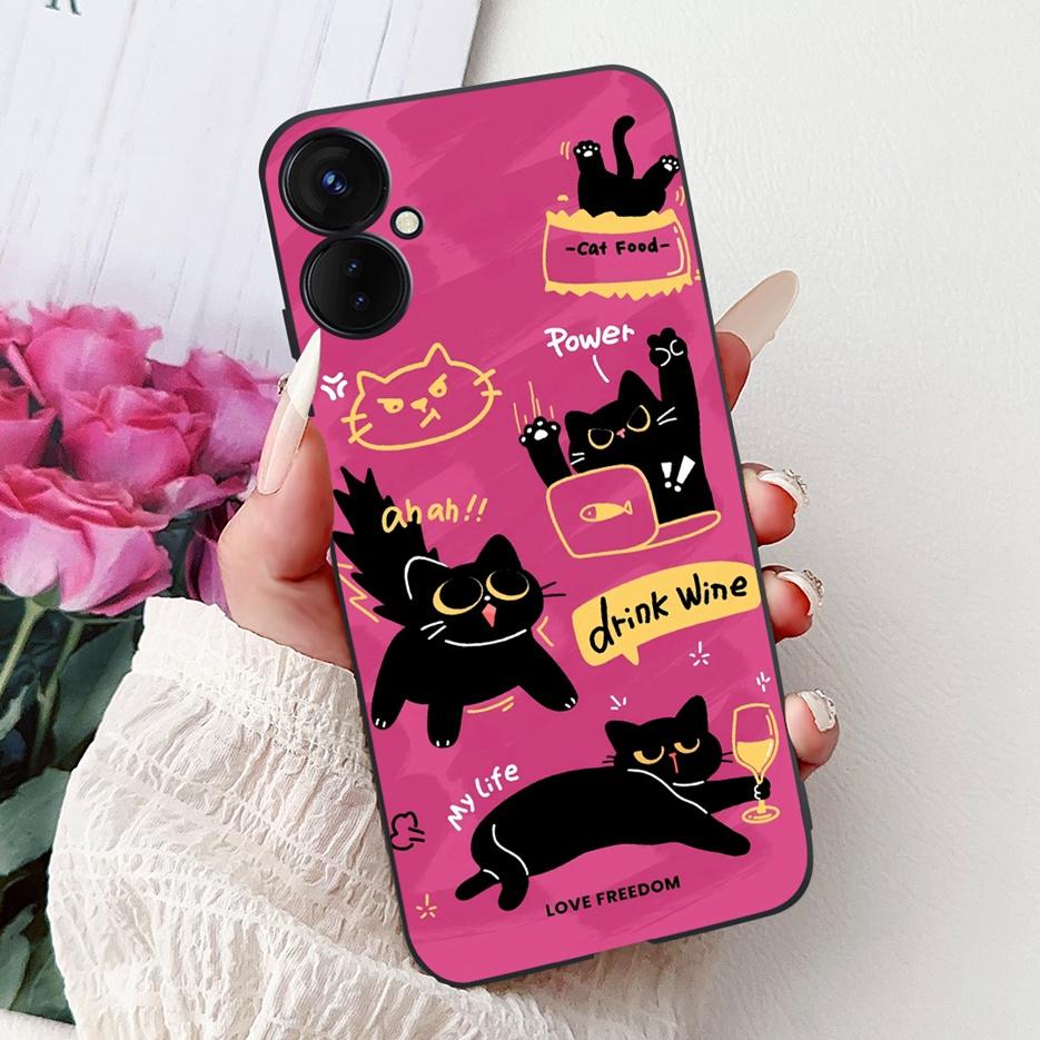 For Tecno Spark 9 Pro Case Spark9 Pro KH7n New Luxury Painted Cover Soft Silicone Phone Case For Tecno Spark 9T Spark9T KH6 Bags