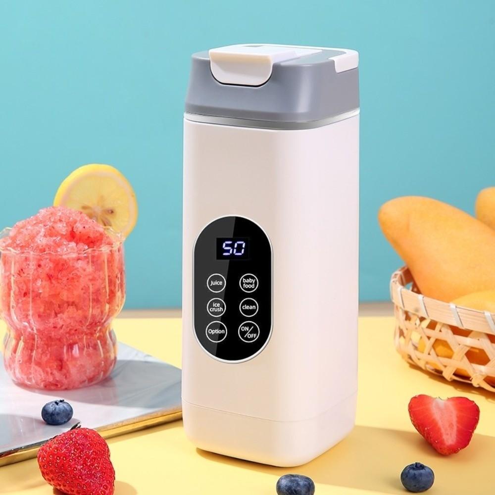 Electric Display Electric Juicer USB Rechargeable Ice Crusher Smoothie Blender  Home Use