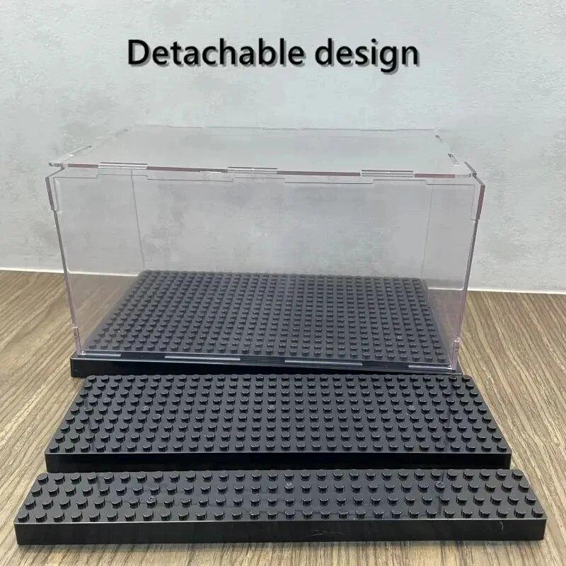 Non-Toxic Acrylic Transparent Display Box Building Blocks Model Assemble Dust Cover Figures Toys Protection Showcase Compatible With Brand