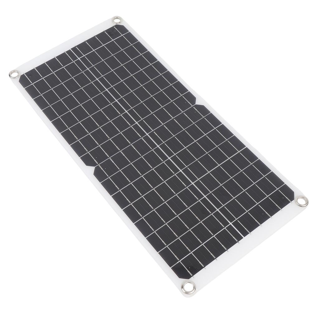 Monocrystalline Solar Battery Panel Kit Flexible 17W 18V 0.94A with USB Port for Camping Car Boat