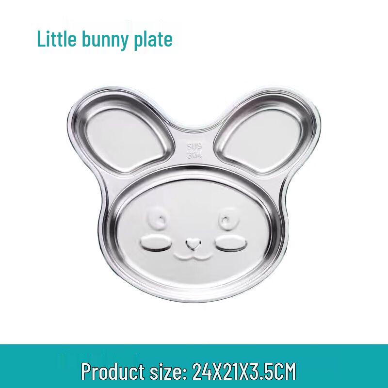 Anmu 304 Stainless Steel Kids Divided Meal Tray