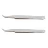 BAAU 2X Anti-Static Tweezer Maintenance Tool Curved Pointed Stainless Steel