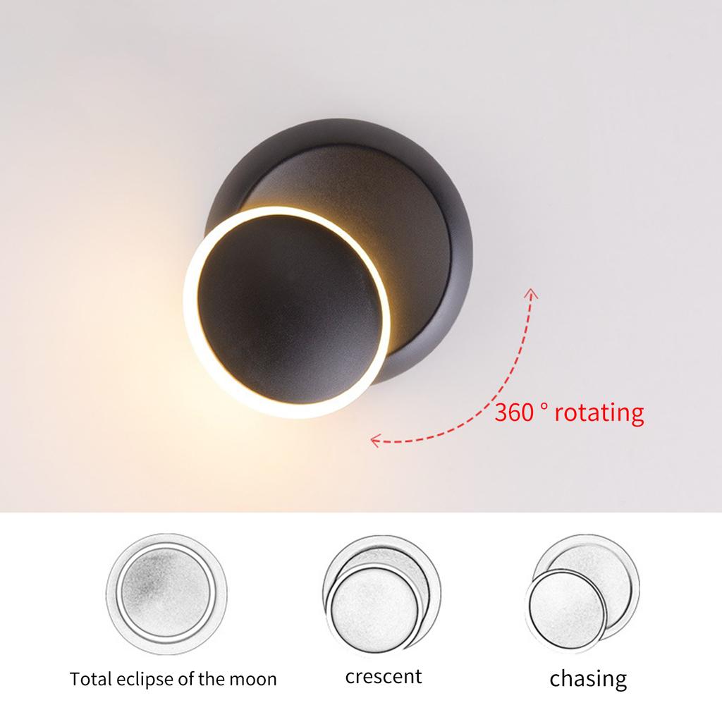 Modern 5W LED Wall Light Rotatable Bedside Sconce Lamp Living Room Staircase Aisle Wall Lamp For Bedroom Stairs Kitchen Lighting