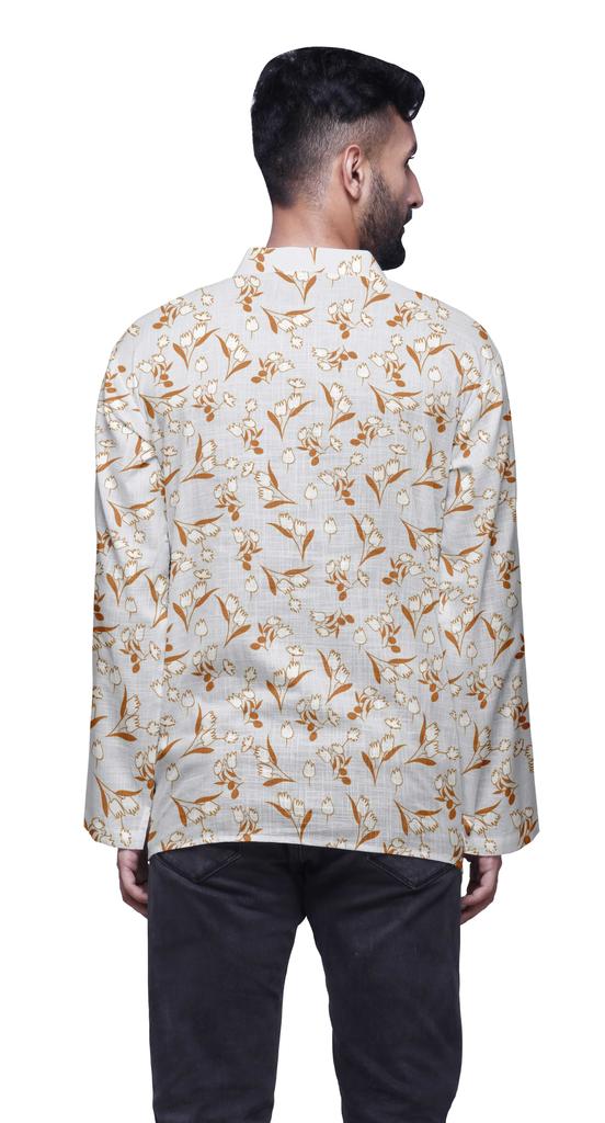 Atasi Cotton Ethnic Short Kurta For Boys Printed Party Wear Kurta For Men