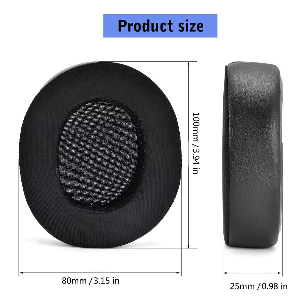 1 Pair Replacement Ear Pad Cushion for ATH-MSR7 M50X M40X M30X M20X SX1 M50XBT Noise Cancelling Headphone Earpad