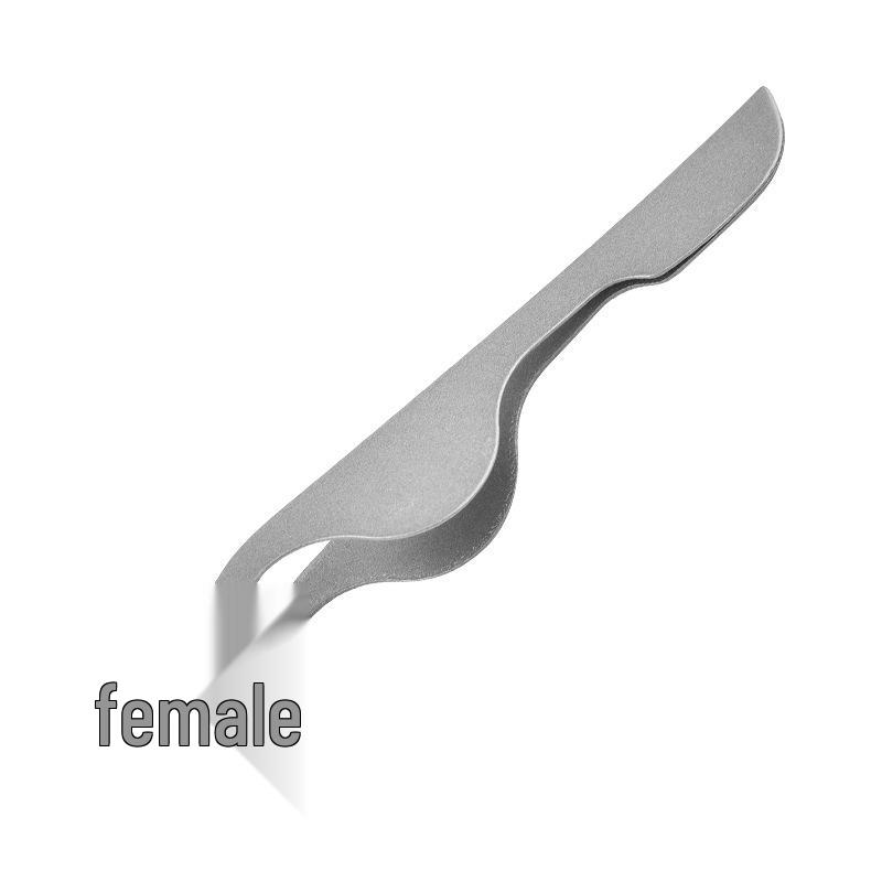 Aplikator i zalotka do sztucznych rzęs ze stali nierdzewnej