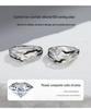 Tichia Sunrise & Sunset Couple Rings - S925 Sterling Silver, Unique, High-End Open Design.