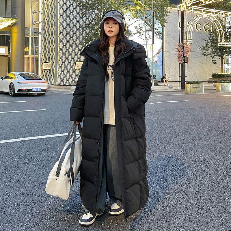 Ultra Long Goose Down Jacket - Windproof, Waterproof, Extra Thick Winter Coat for Men & Women