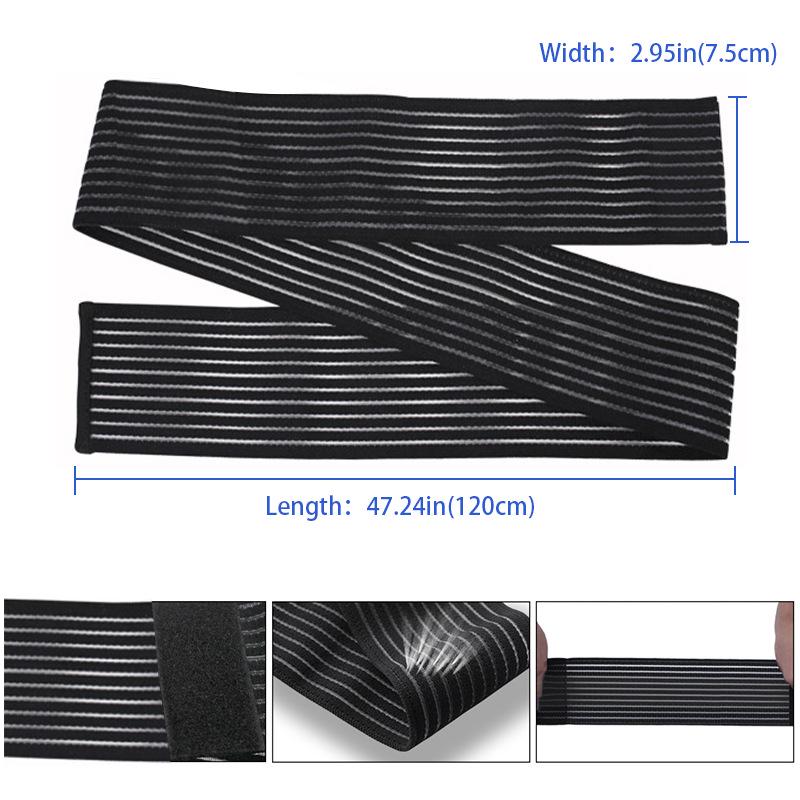Self-Adhesive High Elasticity Compression Bandage Wrap for Wrist, Knee, Ankle, and Leg Support