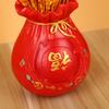 Feng Shui Money Bag Figurine Flower Vase Creative Resin Planter Pot for Spring