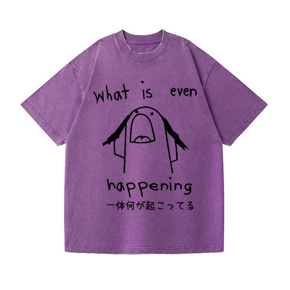 Fashion Sports Abstract Printing T-shirts Harajuku Short Sleeve Funny Washed Aicd Tops Summer Holiday Chic Tunics Man