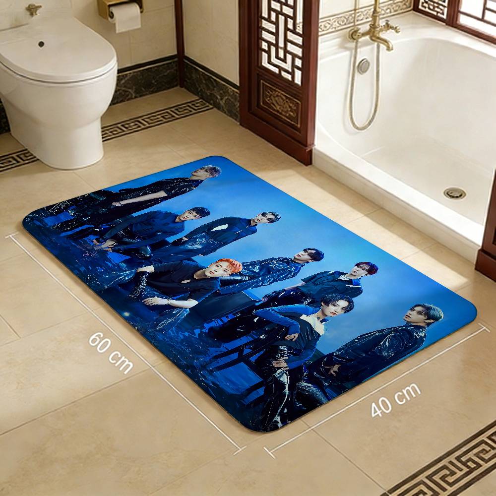 KPOP A-ATEEZs Room Mats Nordic Style Home Doormat Bathroom-Toilet Mats Bedroom Hotel Decor Mat