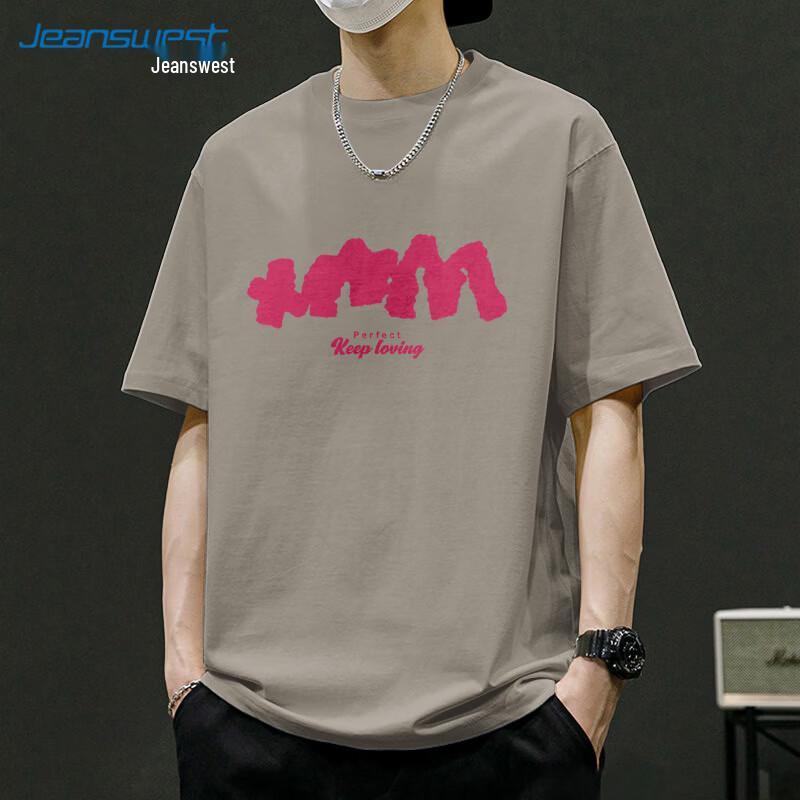 Jeanswest Men s Letter Print Short Sleeve T-Shirt 2XL