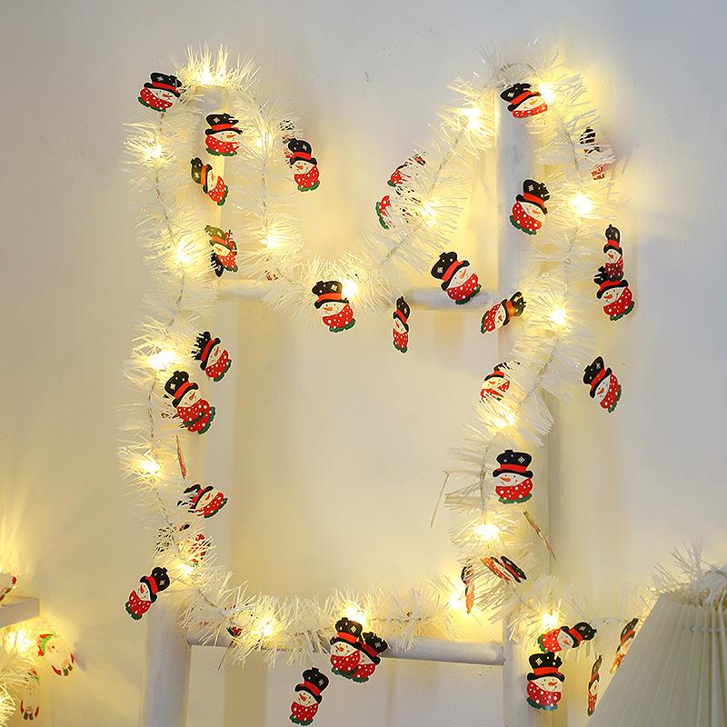 

LED Wool Strip warm Light String Snowman Christmas Tree Holiday warm Lights Party New Year Xmas Decoration Lights