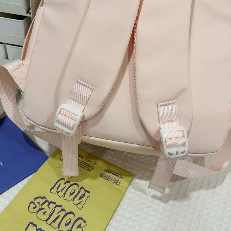 Einfarbiger Studenten-Schulranzen Unisex Rucksack mit großer Kapazität Reise-Rucksack