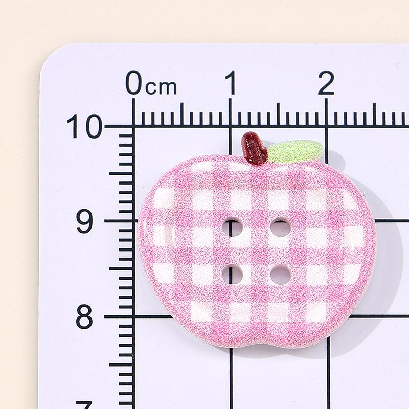 Korean Style Plaid Hair Ties - Cute Handmade Decorative Buttons for DIY Sewing & Childlike Accessories