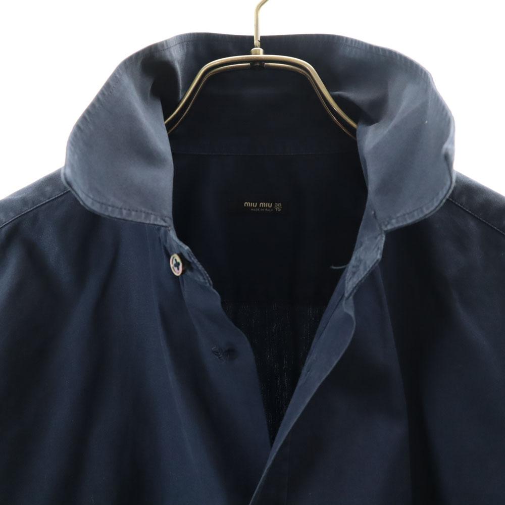 MIUMIU made in Italy Long sleeve Button down shirt 38/15 blue Men's Used