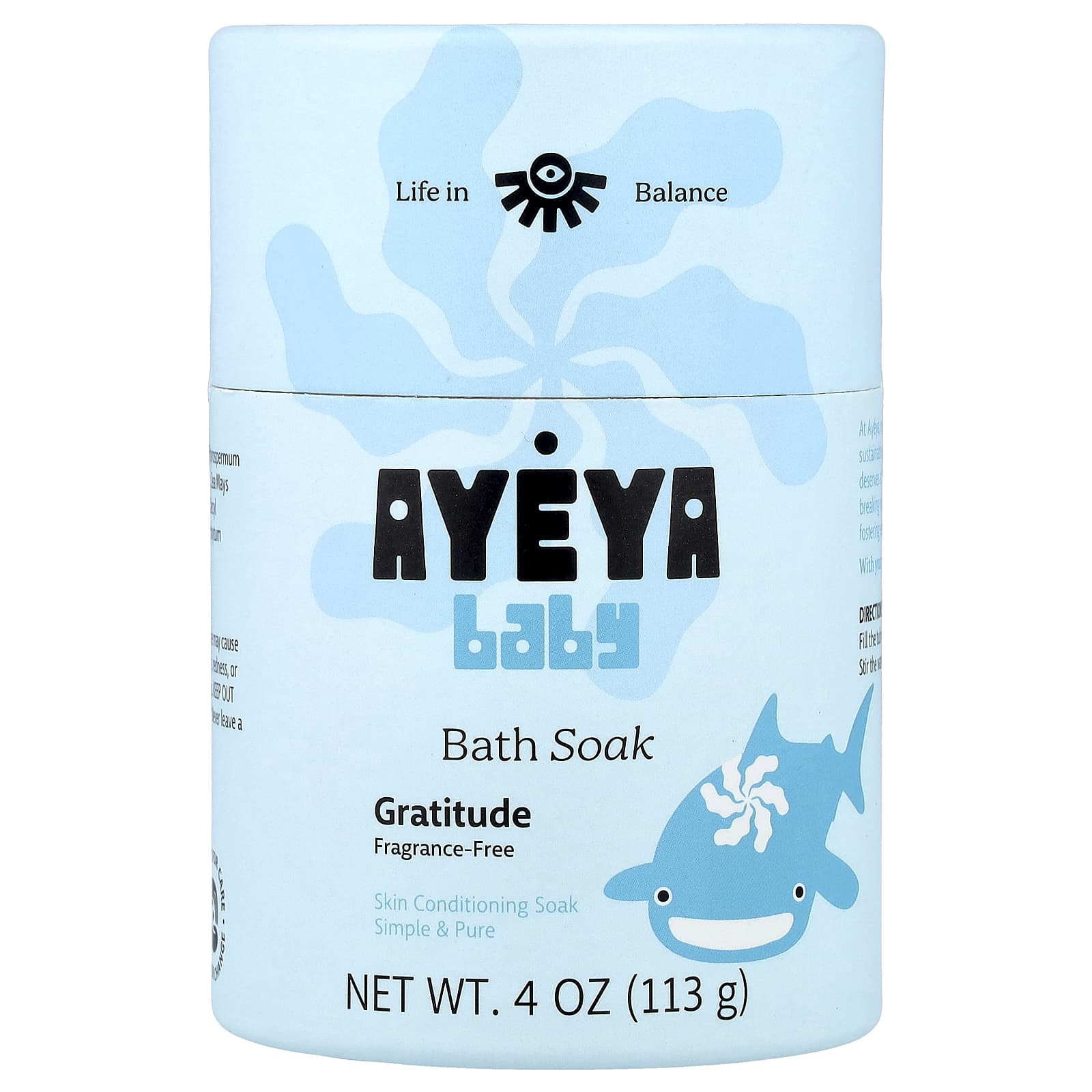 Ayeya, Baby Bath, Unscented, 4 oz (113 g)