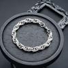 Fine-textured titanium steel bracelet for men, simple and stylish twisted chain, high-end versatile personalized design, women's hand accessory