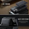 Luxury Detachable Magnetic Leather Phone Wallet Case Stand For Magsafe iPhone 17 16 15 14 Pro Max Samsung S25 Plus S24 Ultra ID Bank Card Holder Cover