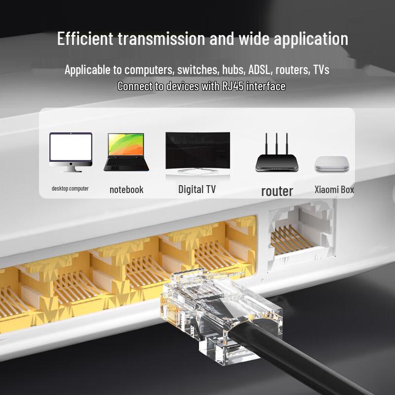 Shanze DJ-550U Cat5e RJ45 8P8C Gold-Plated Connectors