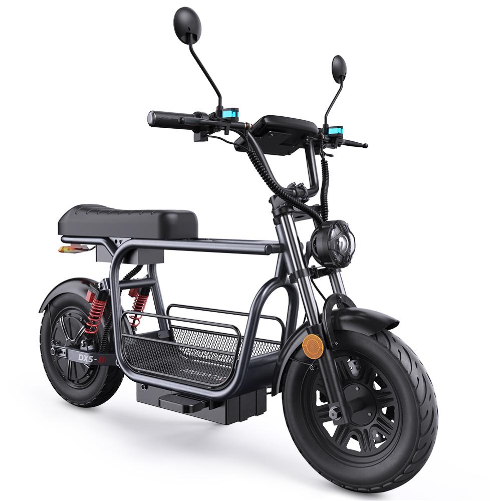 ISCOOTER DX5 1500W Výkonný motor Pohodlná elektrická koloběžka pro dospělé 15palcové pneumatiky 48V15.6Ah Baterie Městská dojížděcí e-koloběžka