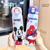 Spider Man Childrens Insulated Water Bottle With Stainless Steel Double Wall And Straw For Kids Travel