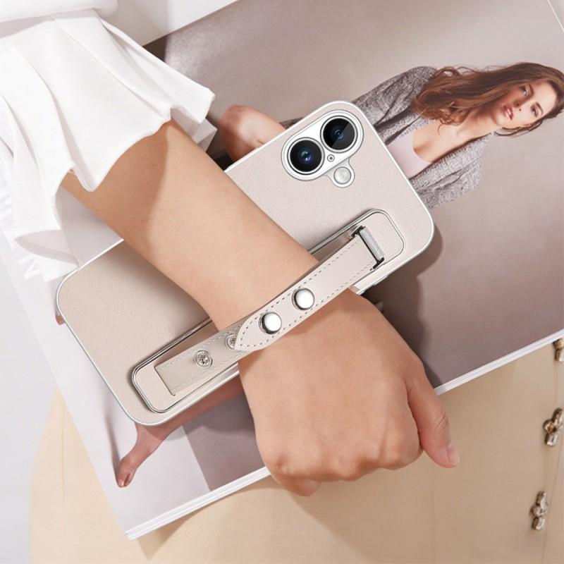 Adjustable Wrist Strap Phone Case IPhone 17 16 15 Pro Max With Drop Protection PC Hard Shell Anti-Fingerprint Magnetic