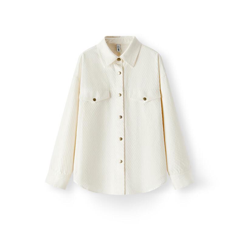 Semir Women's Long Sleeve Oversized Jacquard Shirt