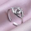 Punk Male Jewelry Mushroom Bone Moon Star Ring Stainless Steel Adjustable Rings For Women Men Accessories Leaf Finger Bague Gift