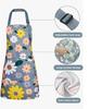 Justerbara Vattentäta Köksförkläden för Mode Vackra Matlagning Kaffe Bakning Oljebeständiga Smutsavvisande Förkläden Restaurangtillbehör
