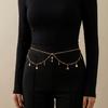 Tassel Navel Nails Body Chain Zircon Bikini Belly Belt Fashion Waist Chain  Party