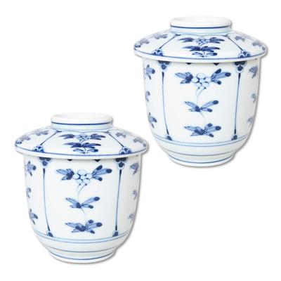 Chawanmushi Chawanmushi Set of Tableware Arita Outer Lid Steamer Bowl Bowl, Bowl, 2, Set, Ware, Warisoka,