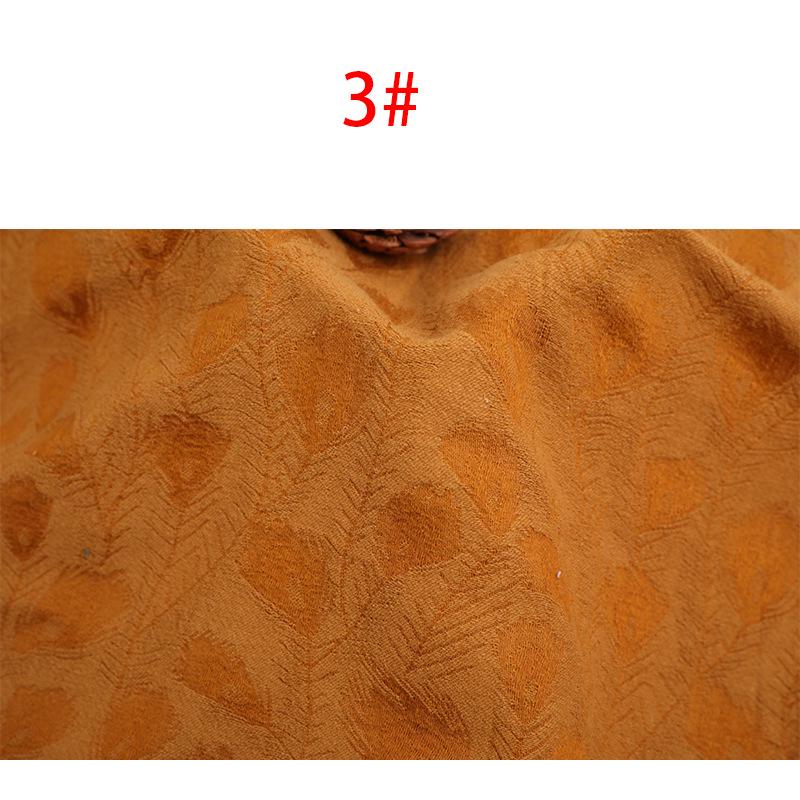 Women's Retro Feather Cheongsam: Middle-Aged & Elderly Cotton-Linen Jacquard Fabric