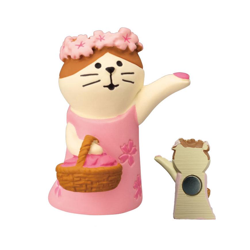 Japanese Cat Magnet: Cute Resin Sticker & Message Clip Toy for Refrigerator Decor