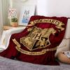 1pz Harry Potter Stemma di Hogwarts Coperta Plaid in Flanella Leggera Morbida Calda Coperta per Tutte le Stagioni per Divano, Letto, Viaggio, L1029035