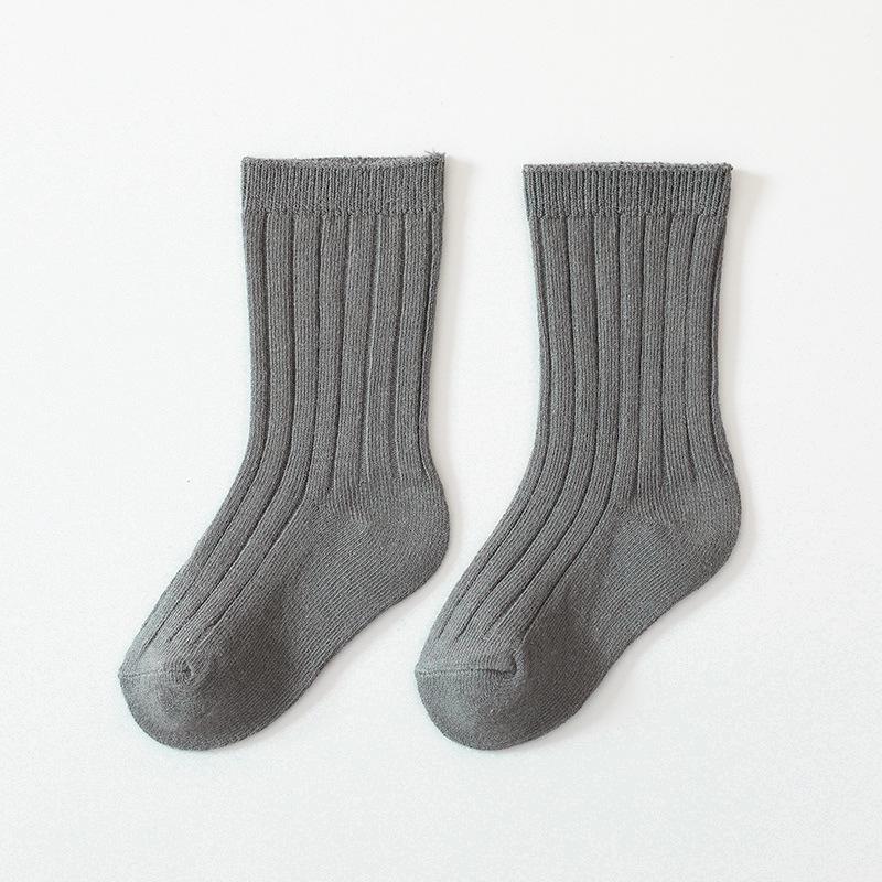 Autumn Cotton Baby Socks – Soft, Non-Tight Mid-Calf for Boys & Girls